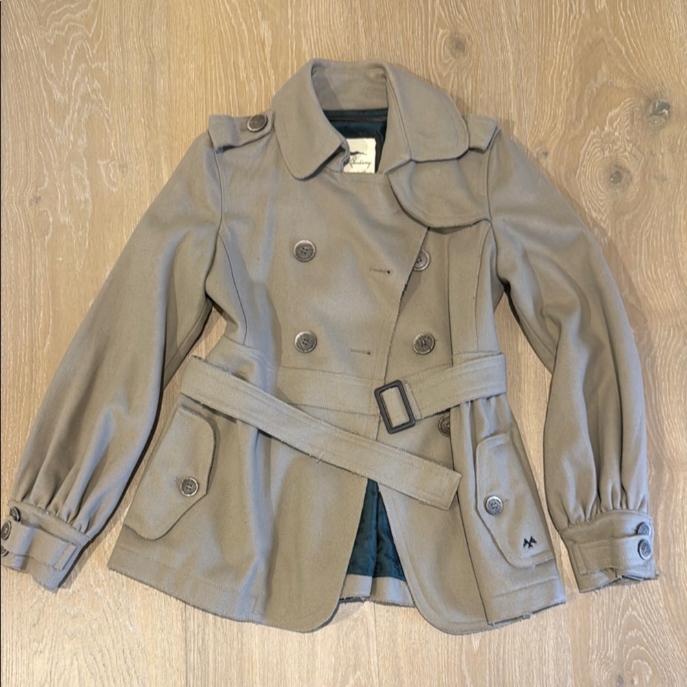 Thomas Burberry Women's Tan Double-Breasted Jacket